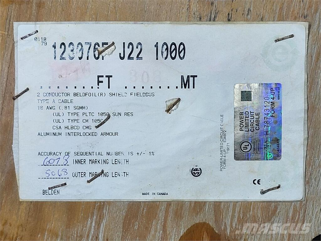  BELDEN 123076F Būvniecība- Citi