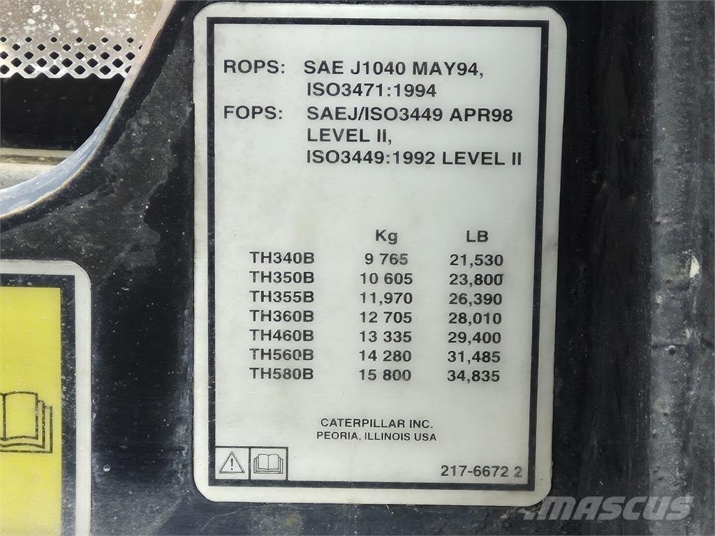 CAT TH560B Lauksaimniecības pacēlāji
