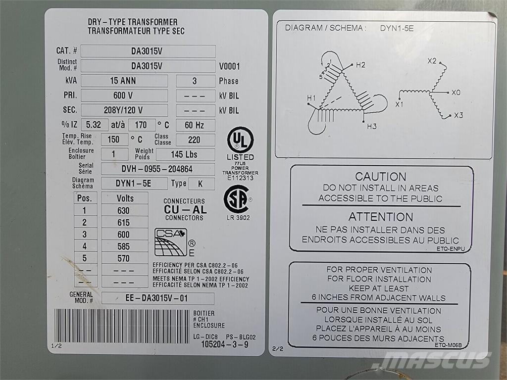 Delta DA3015V Būvniecība- Citi