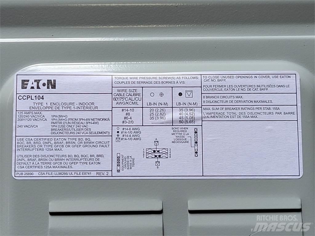 Eaton CCPL104 Būvniecība- Citi