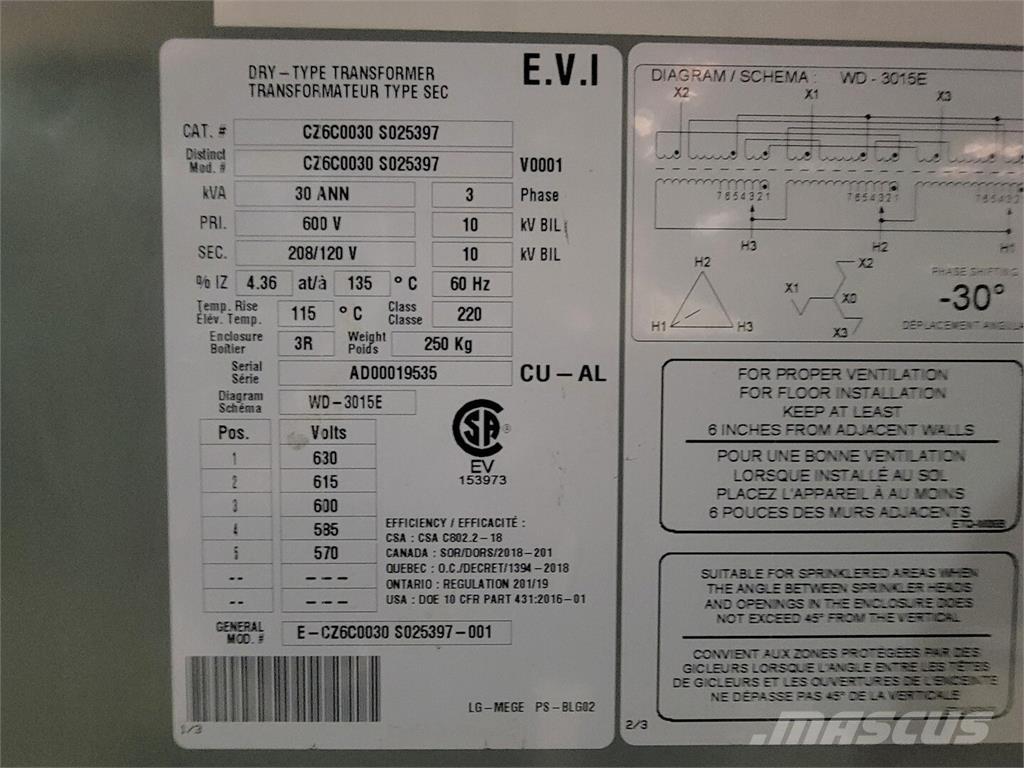 Evi CZ6C0030 S025397 Būvniecība- Citi