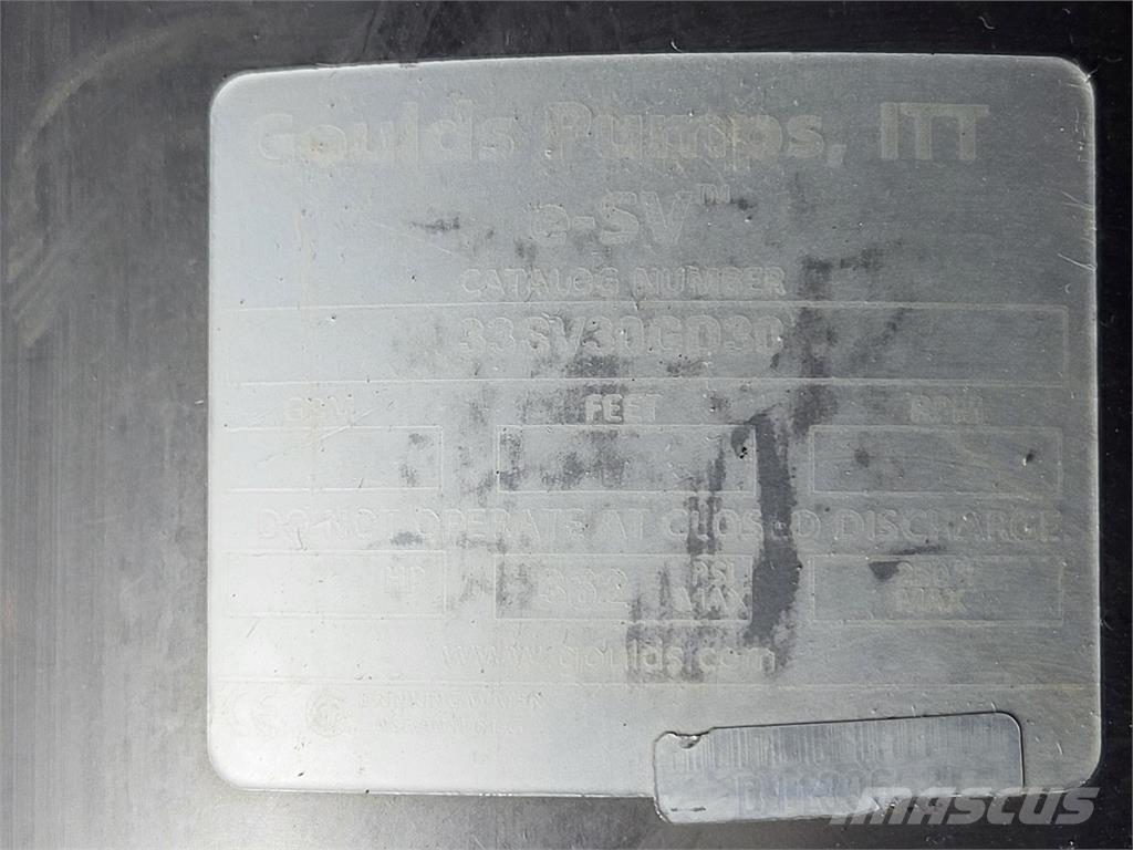  GOULDS 33SV30GD30 Ūdens sūkņi