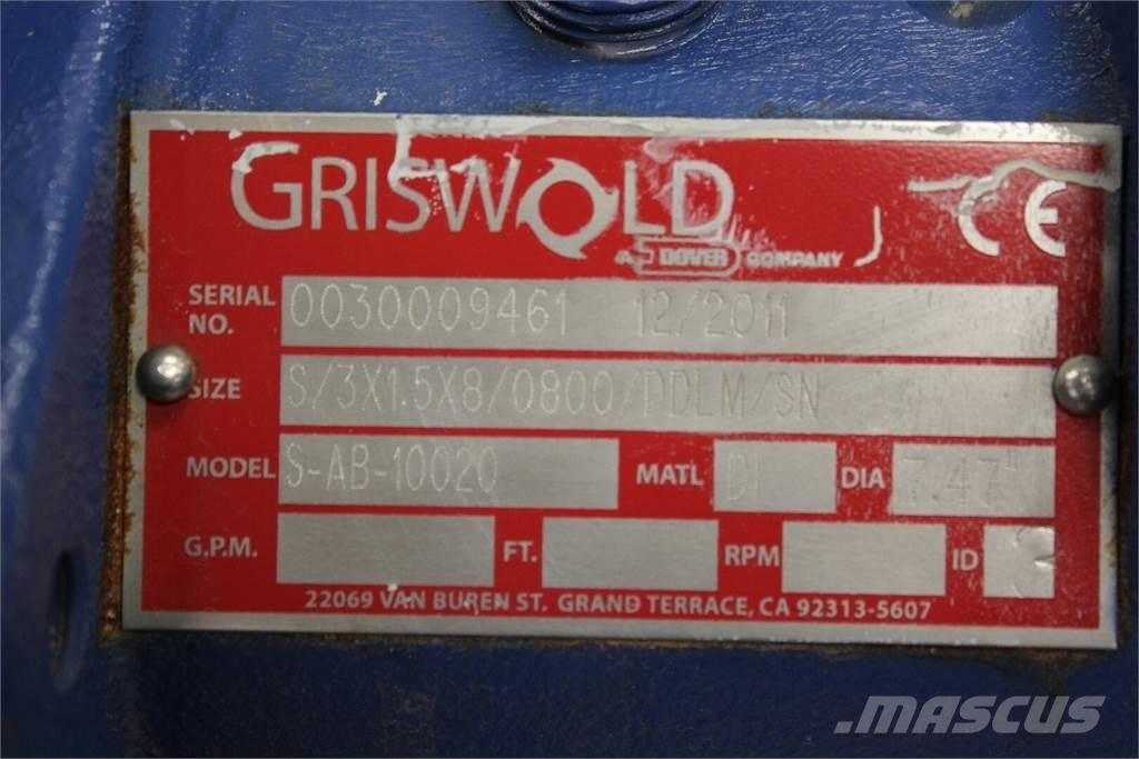  GRISWOLD S-AB-10020 Ūdens sūkņi