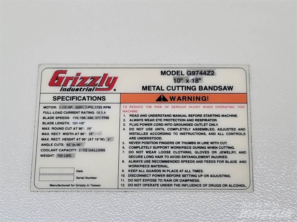 Grizzly G9744Z2 Būvniecība- Citi