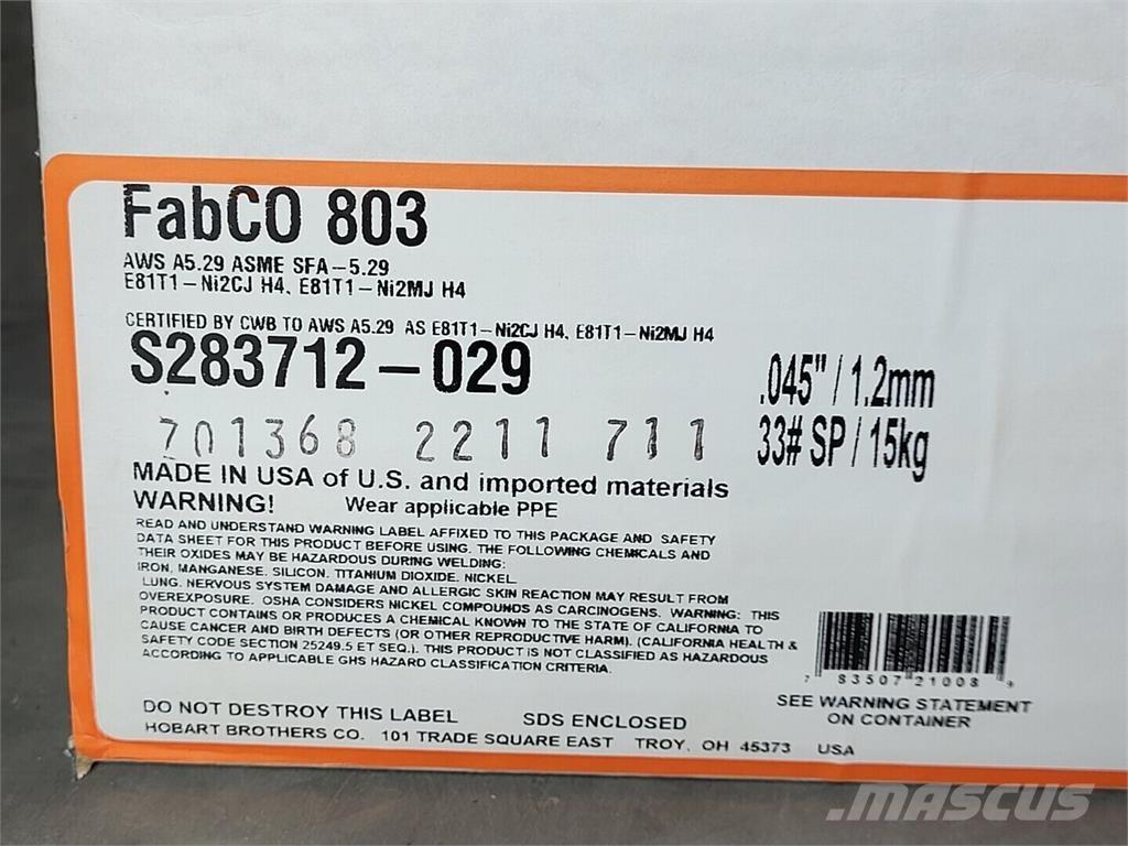 Hobart S283712-029 Metināšanas iekārtas