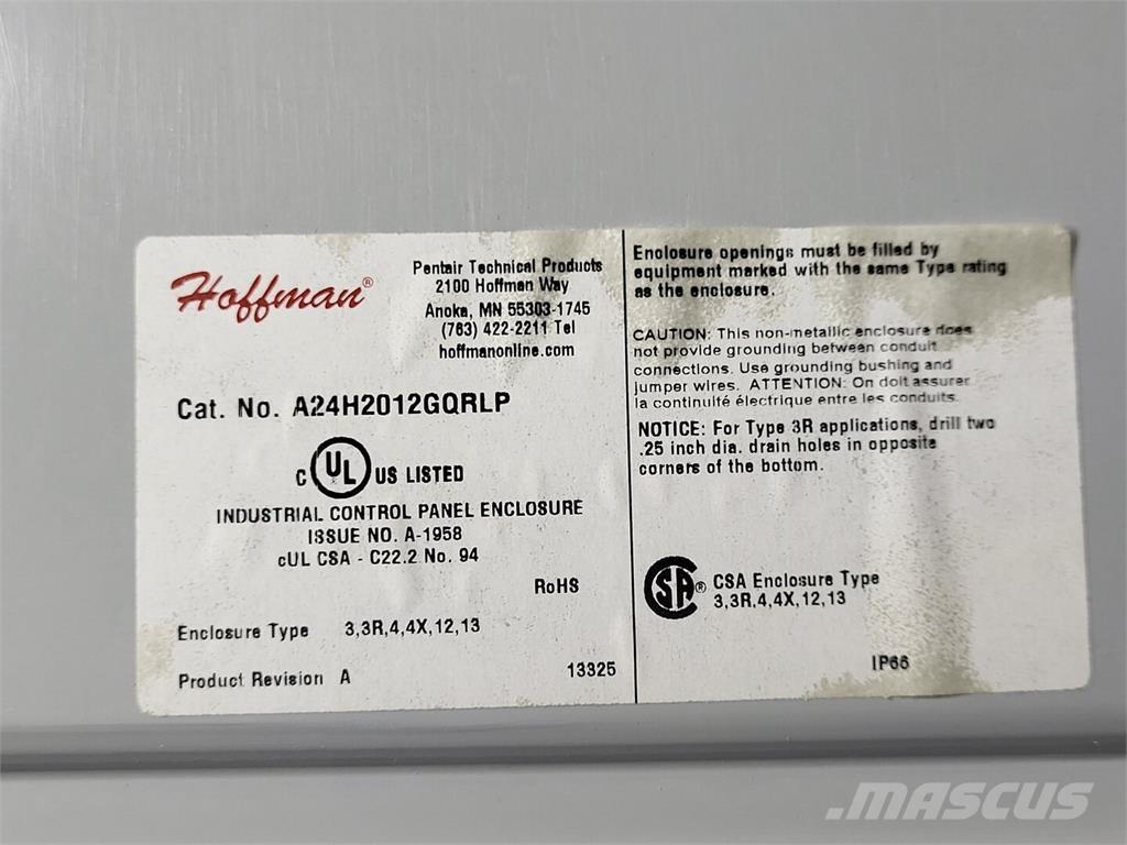 Hoffman A24H2012GQRLP Būvniecība- Citi