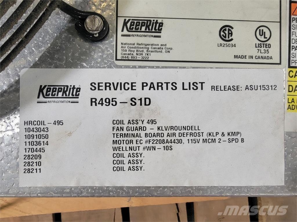  KEEPRITE R495-S1D Sildīšanas un atkausēšanas iekārtas