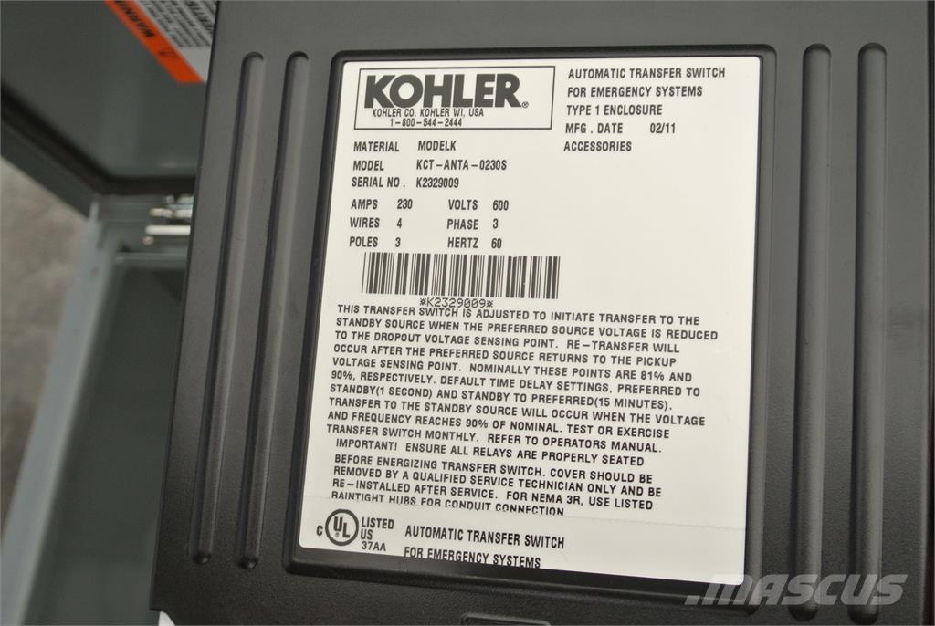 Kohler KCT-ANTA-2030S Būvniecība- Citi