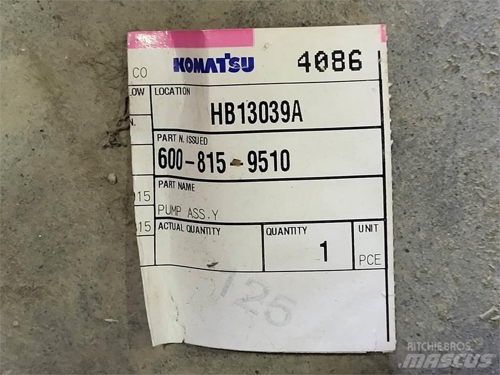 Komatsu 600-815-9510 Ūdens sūkņi
