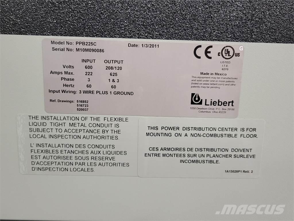  LIEBERT PPB225C Būvniecība- Citi