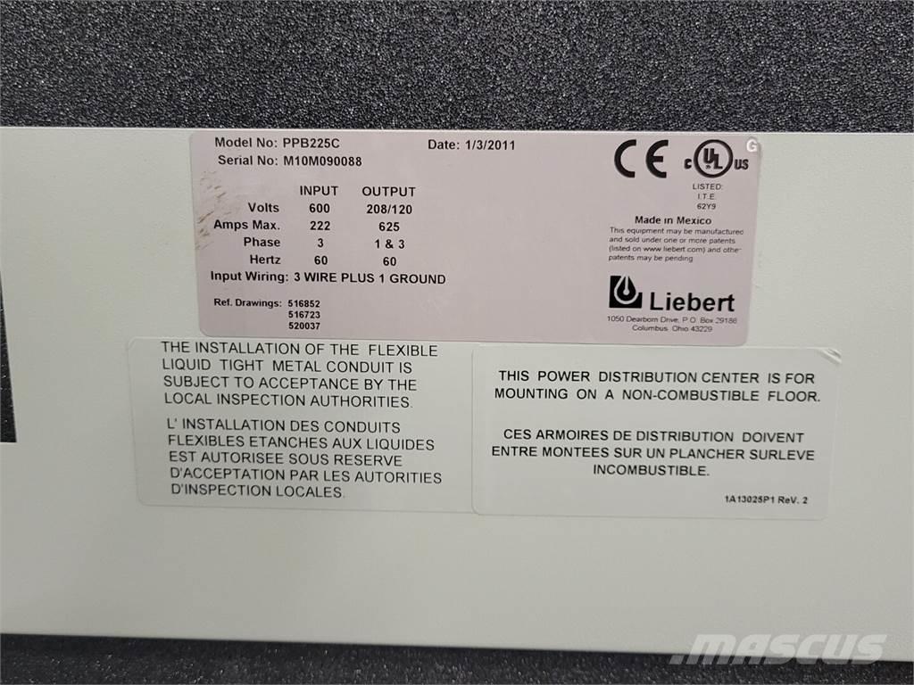  LIEBERT PPB225C Būvniecība- Citi