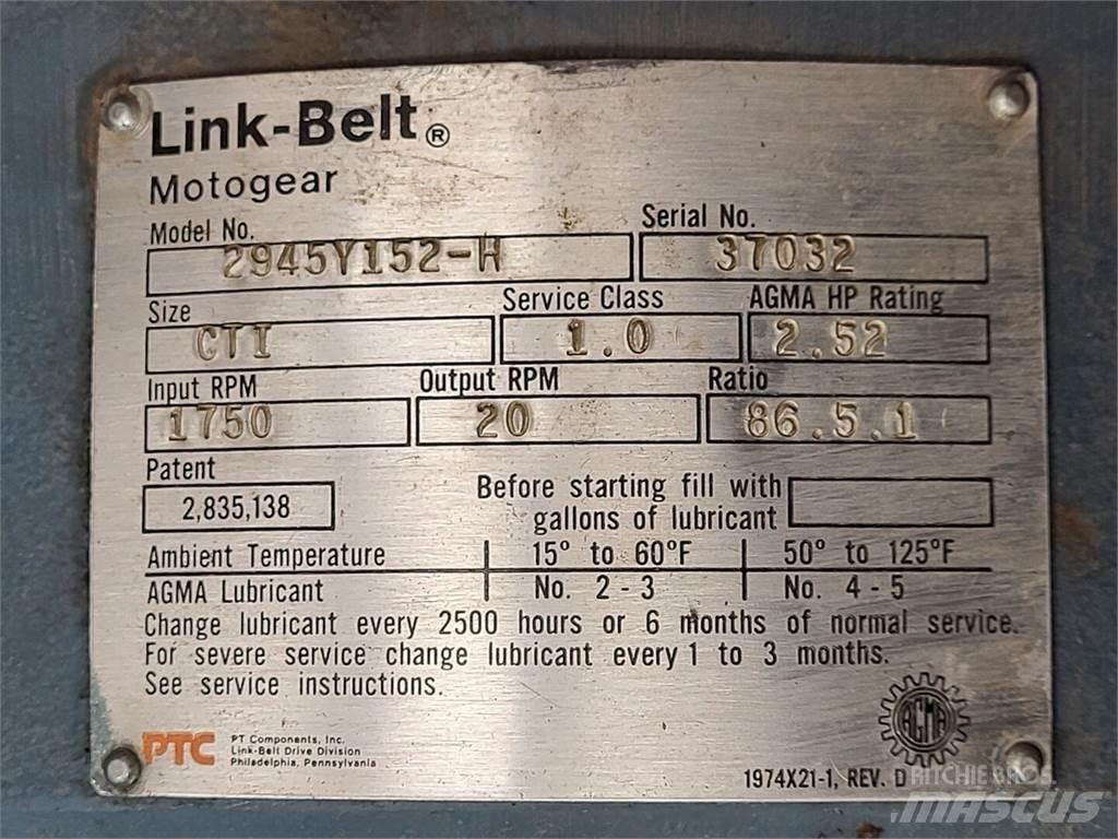 Link-Belt 2945Y152-H Būvniecība- Citi