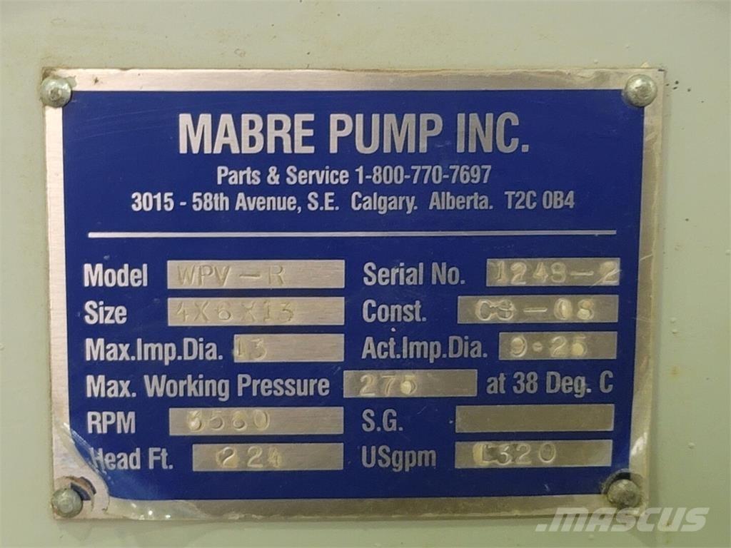  MABRE PUMP WPV-R Ūdens sūkņi