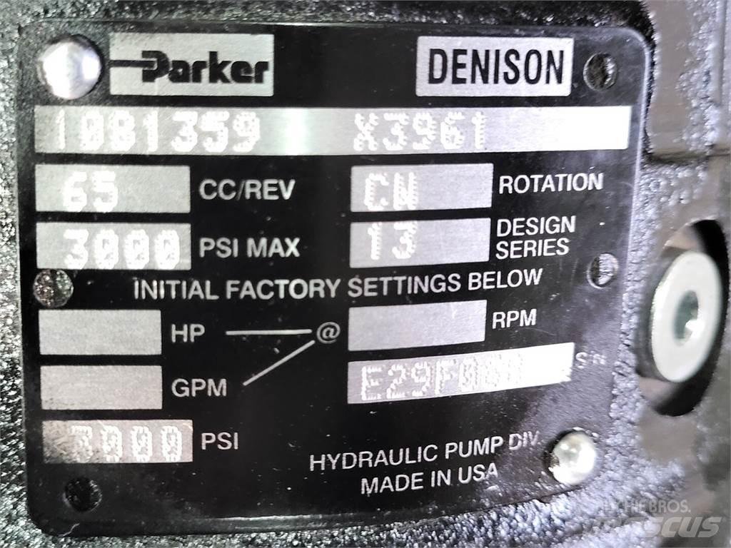 Parker 10B1359 X3961 Ūdens sūkņi