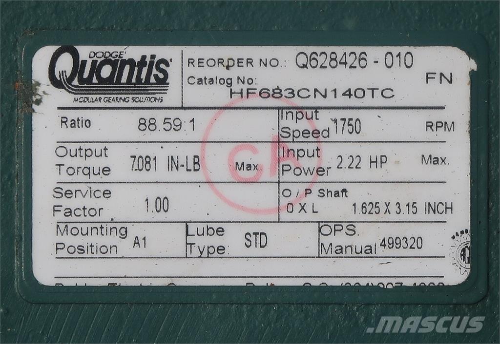  QUANTIS HF683CN140TC Būvniecība- Citi