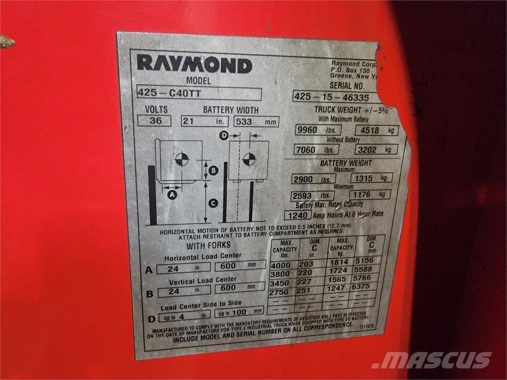 Raymond 425-C40TT Būvniecība- Citi