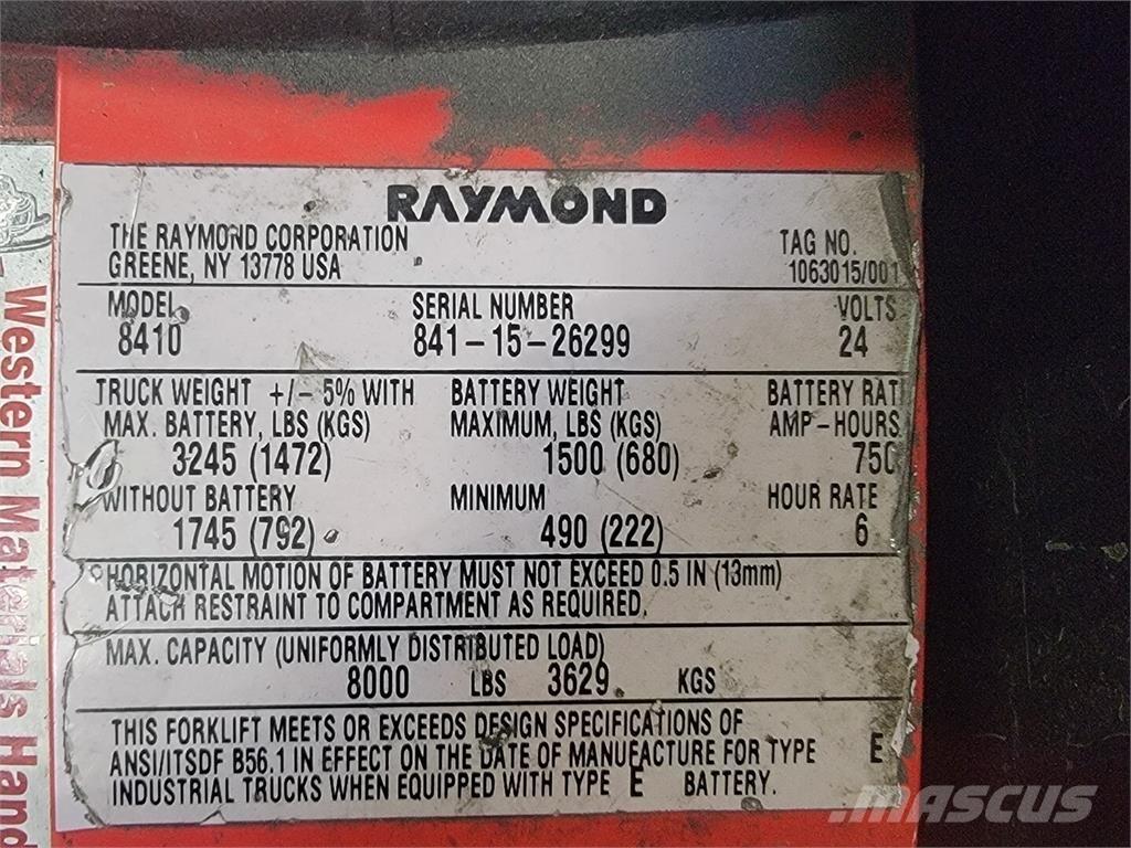 Raymond 8410 Būvniecība- Citi
