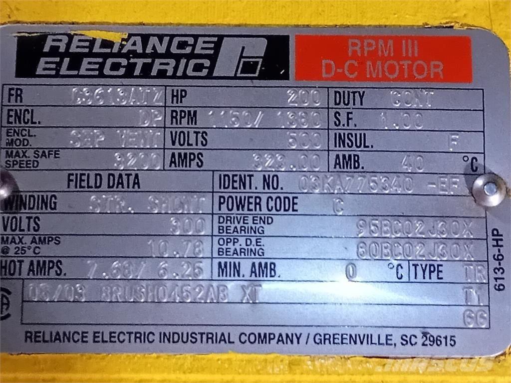  RELIANCE ELECTRIC Industriālie dzinēji