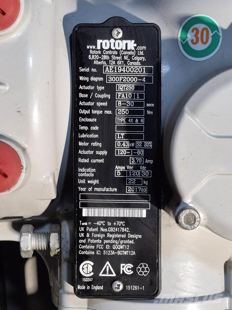  ROTORK IQT250 Būvniecība- Citi