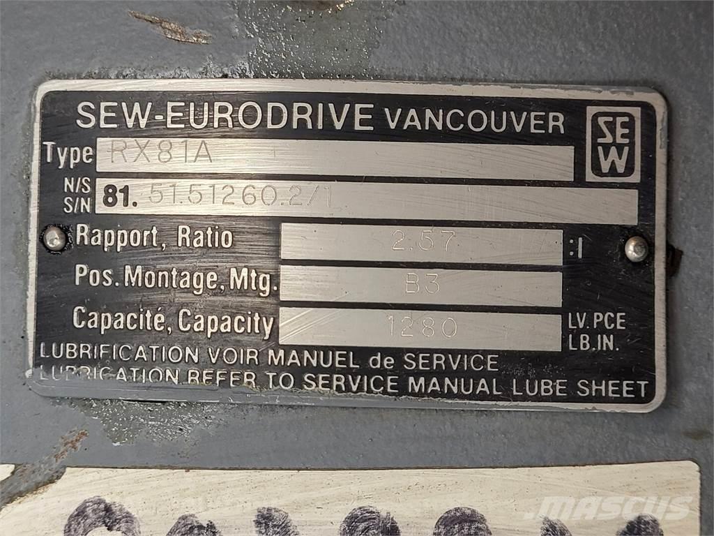  SEW-EURODRIVE RX81A Būvniecība- Citi