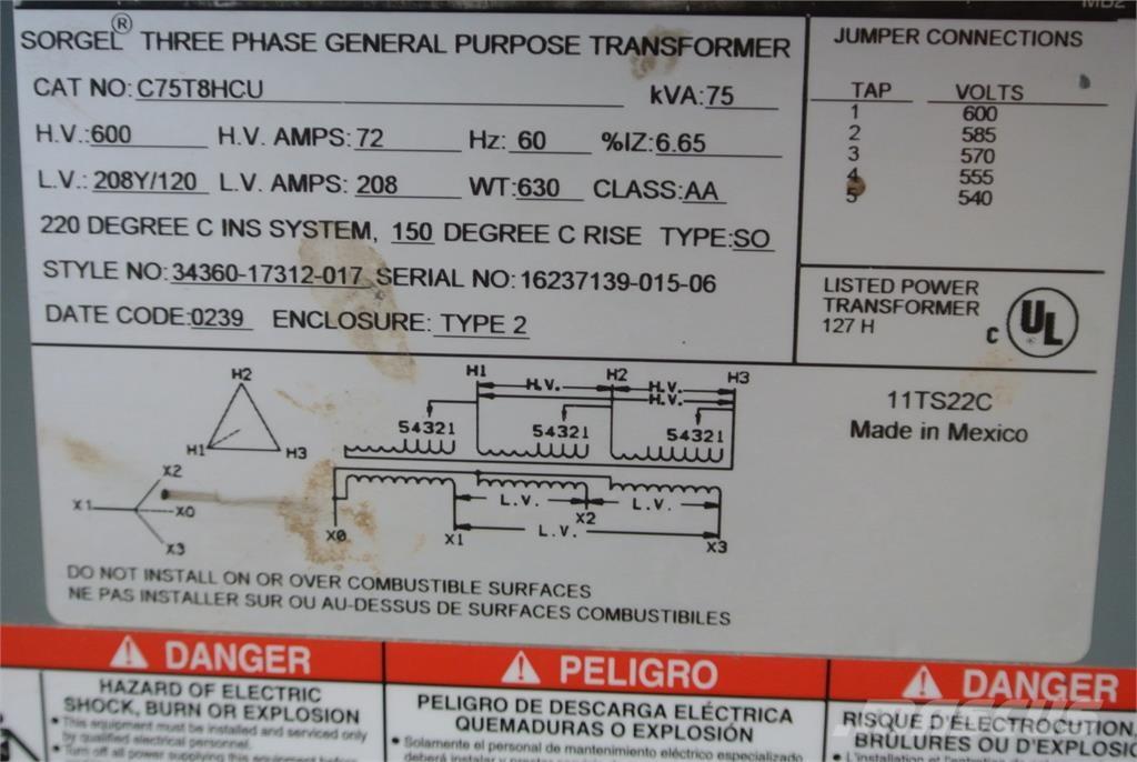  SQUARE D C75T8HCU Būvniecība- Citi