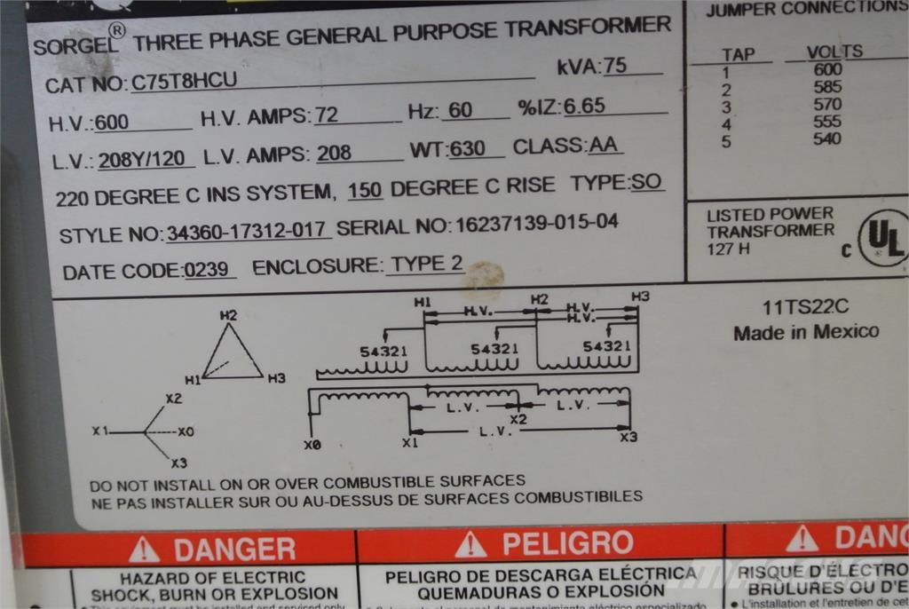  SQUARE D C75T8HCU Būvniecība- Citi