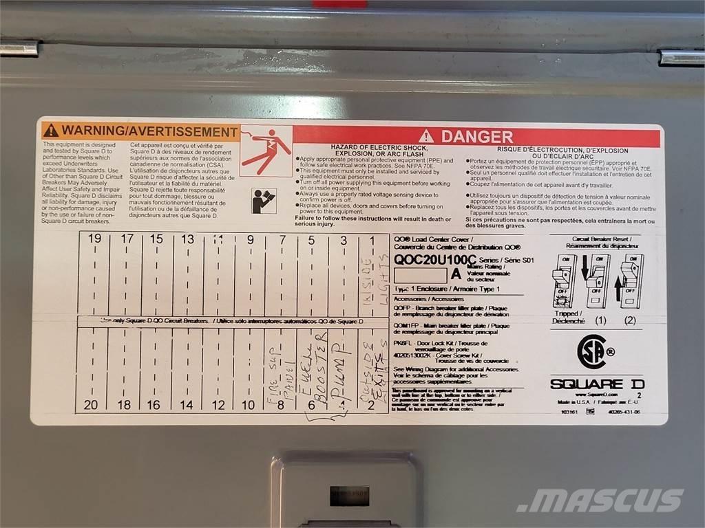  SQUARE D QOC20U100C Būvniecība- Citi