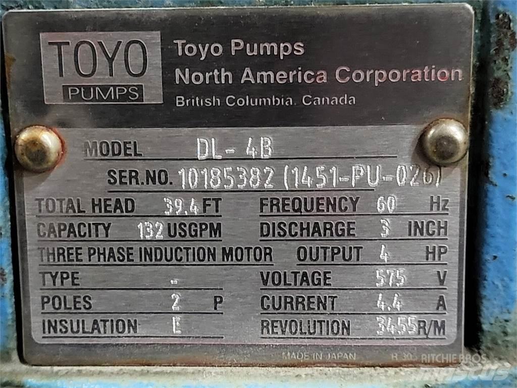 Toyo PUMPS DL-4B Ūdens sūkņi