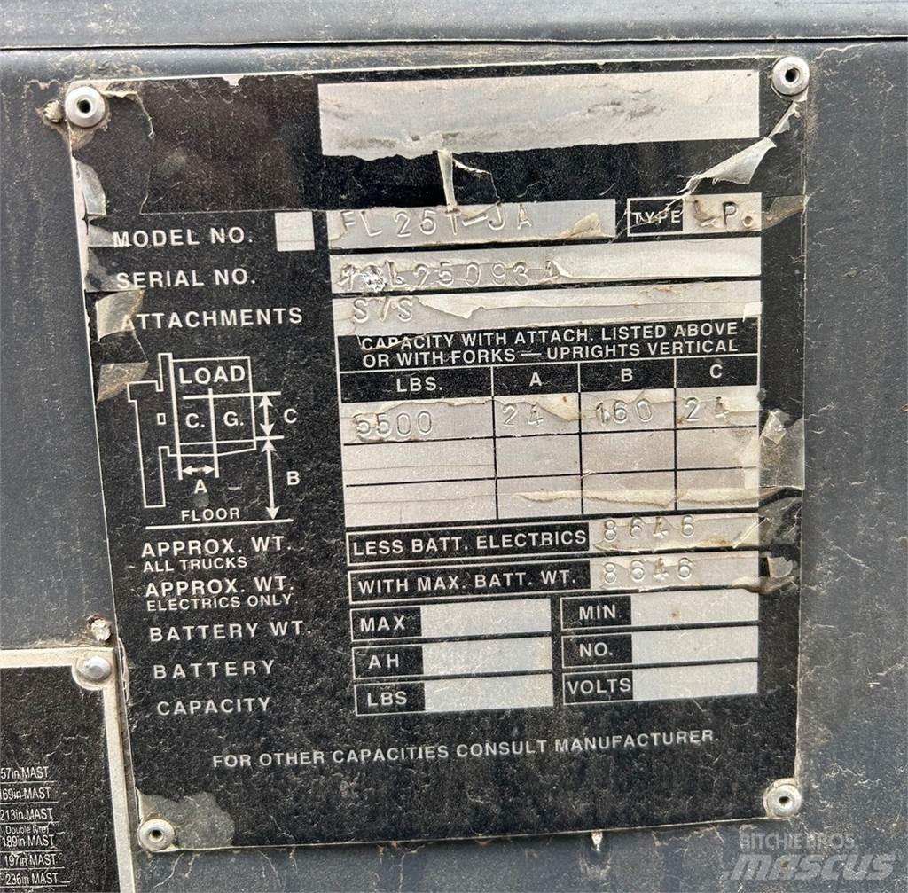 UN Forklift FL25T-JA Būvniecība- Citi