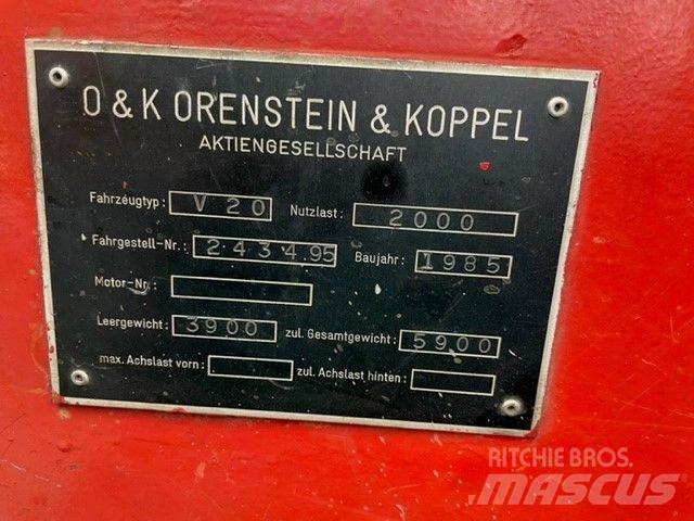 O&K V 20 Tehnika ar dīzeļa dzinēju