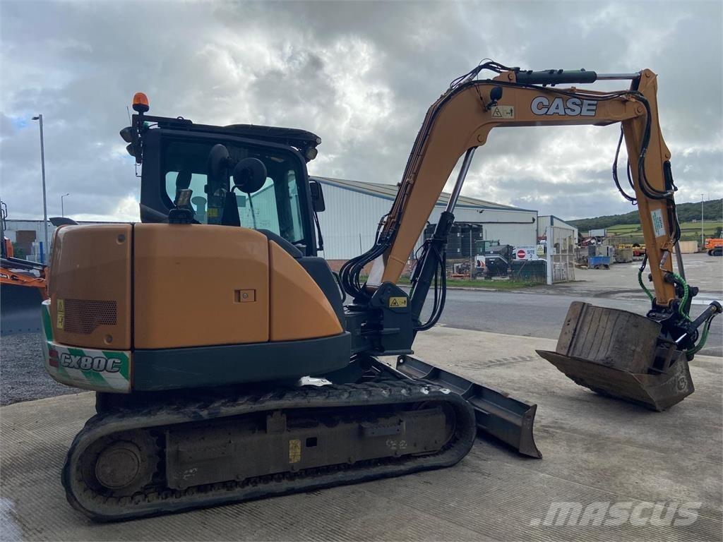 CASE Cx80c Kāpurķēžu ekskavatori