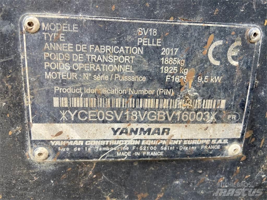 Yanmar SV18 Mini ekskavatori < 7 t