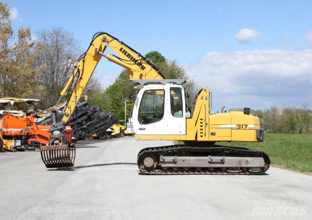 Liebherr R317 Litronic Ekskavatori uz riteņiem