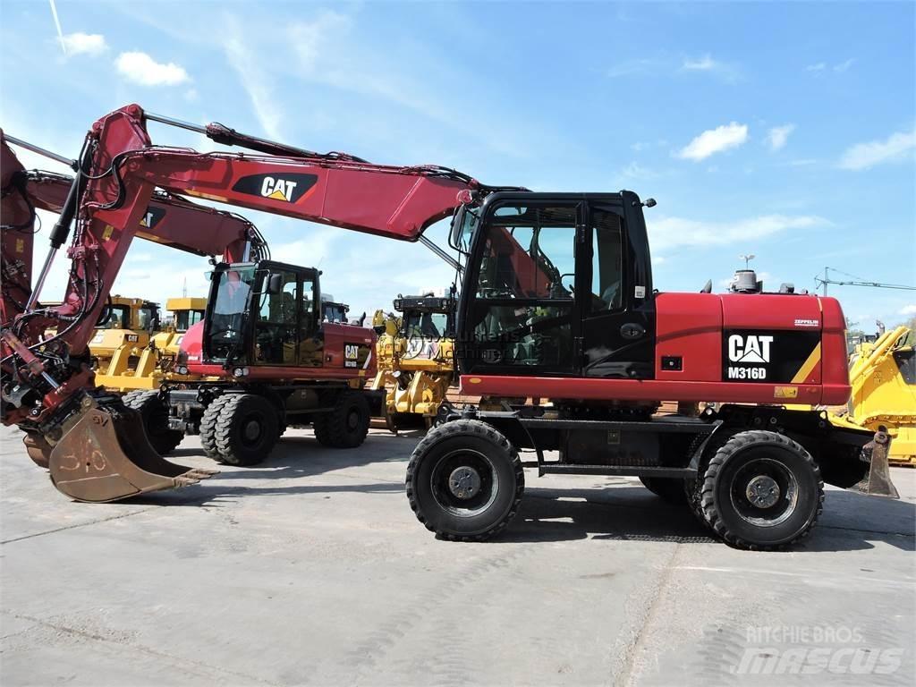 CAT M316D Ekskavatori uz riteņiem