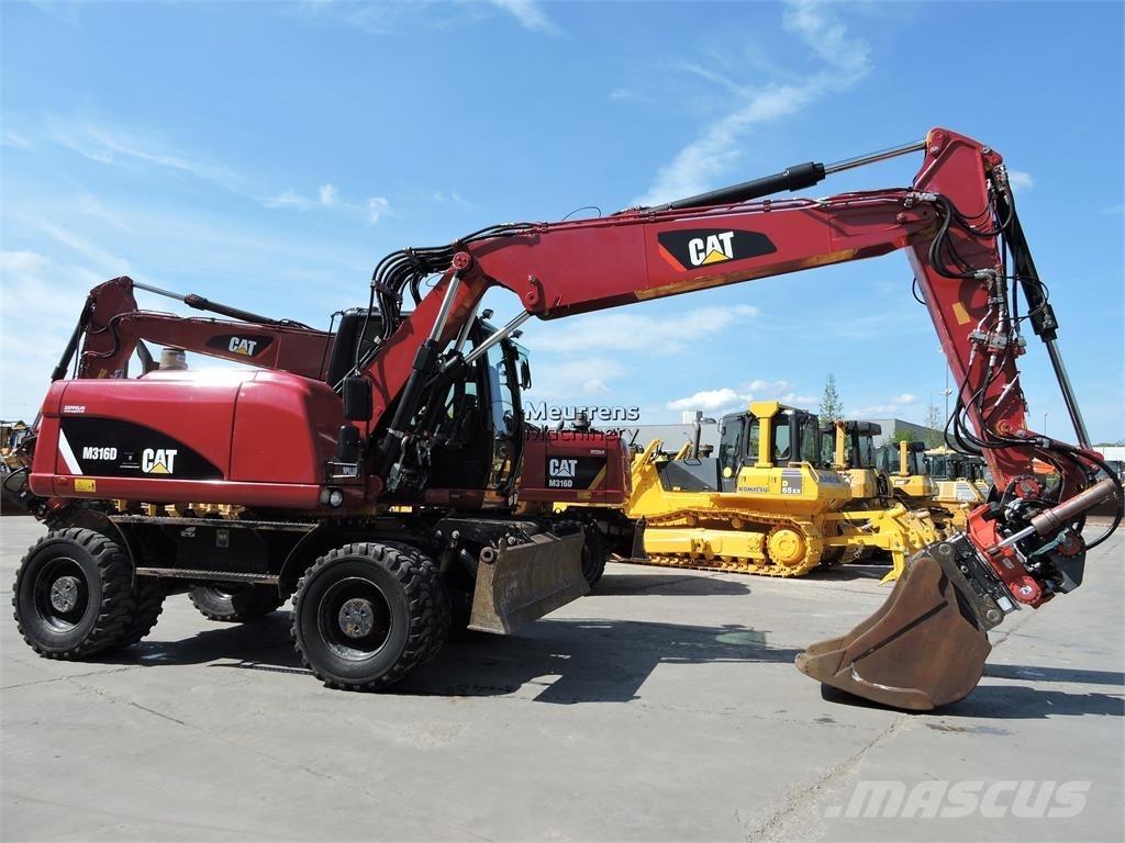 CAT M316D ROTOTILT Ekskavatori uz riteņiem