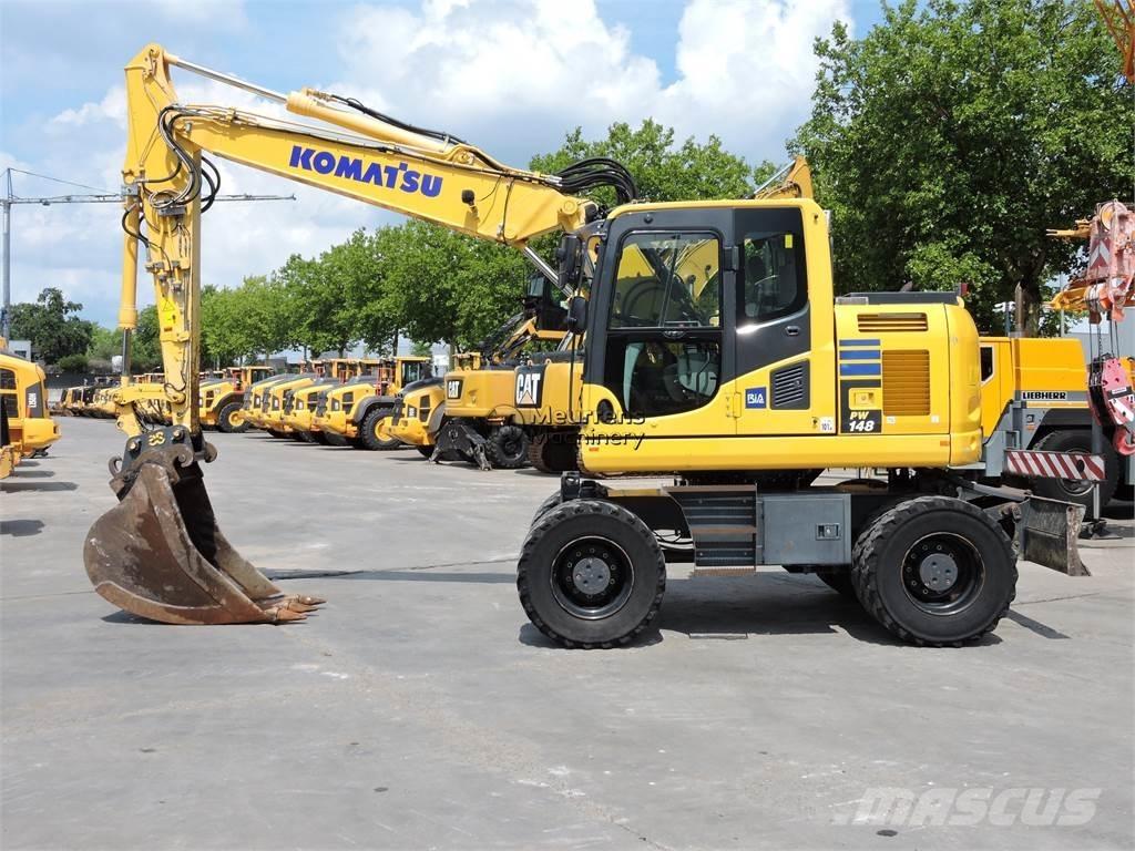 Komatsu PW148 Ekskavatori uz riteņiem