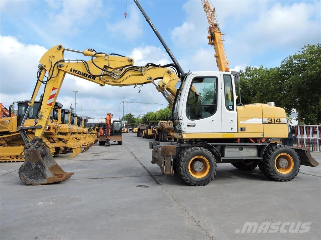 Liebherr A314 Ekskavatori uz riteņiem