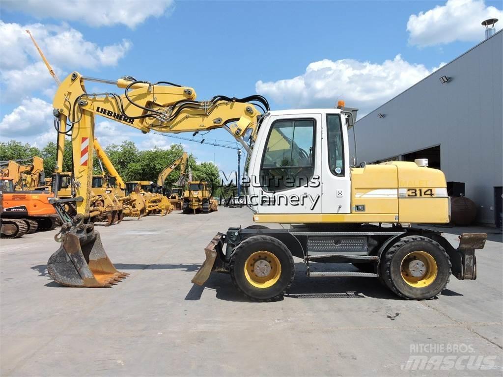 Liebherr A314 Ekskavatori uz riteņiem