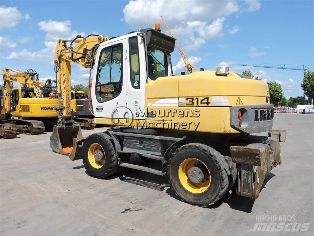 Liebherr A314 Ekskavatori uz riteņiem