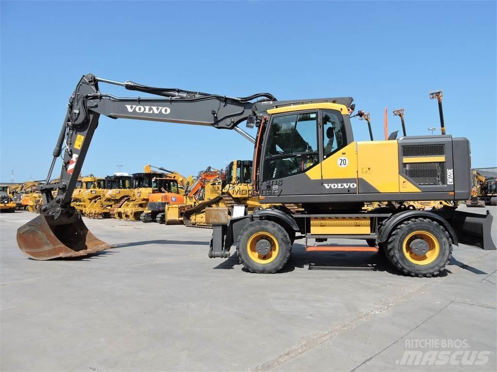 Volvo EW220E GERMAN Ekskavatori uz riteņiem