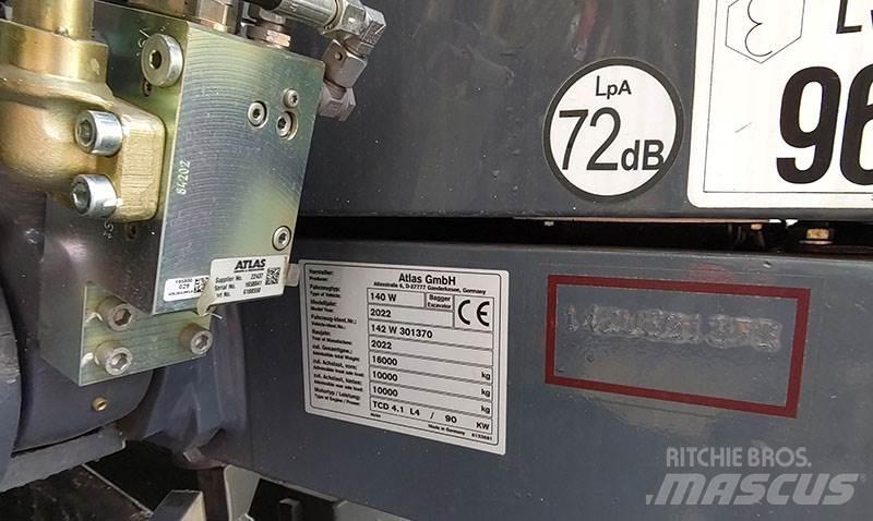 Atlas 140 W Ekskavatori uz riteņiem