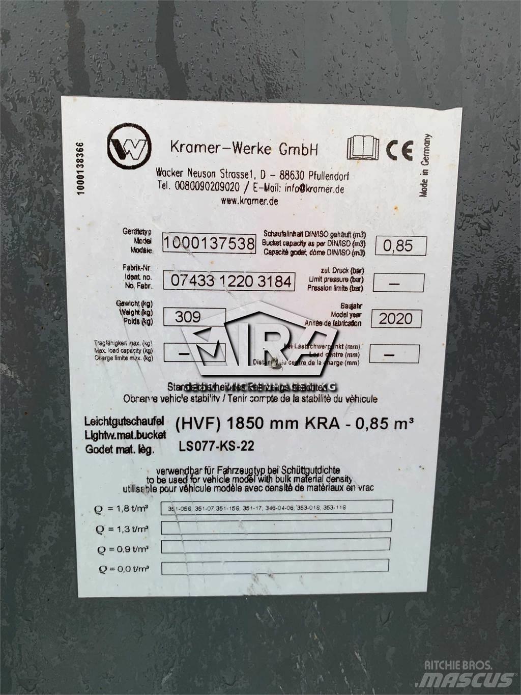Kramer 1850 mm Kausi