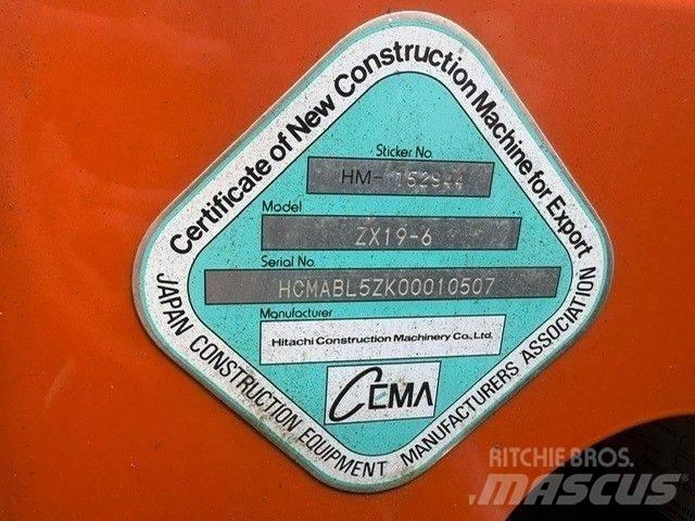Hitachi ZX 19-6CR Mini ekskavatori < 7 t
