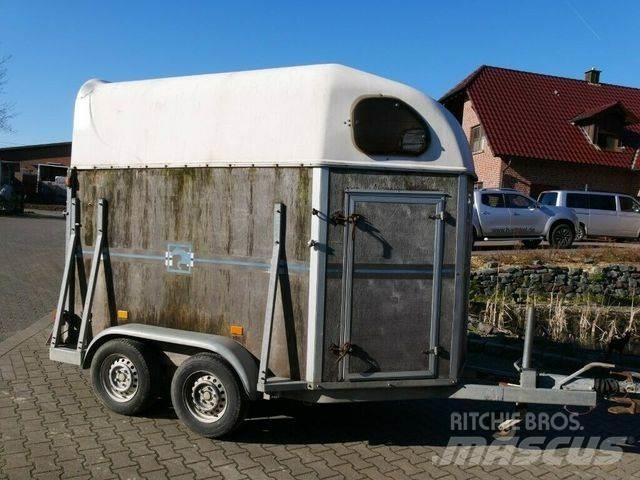  Holz Poly 2 Pferde Dzīvnieku transportēšanas piekabes