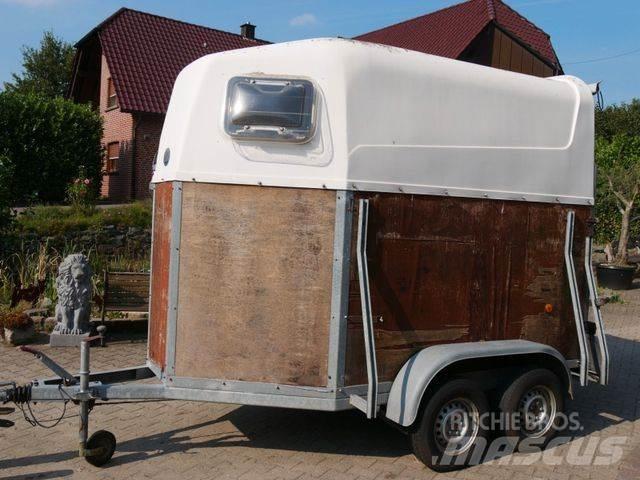  Holz Poly 2 Pferde Dzīvnieku transportēšanas piekabes