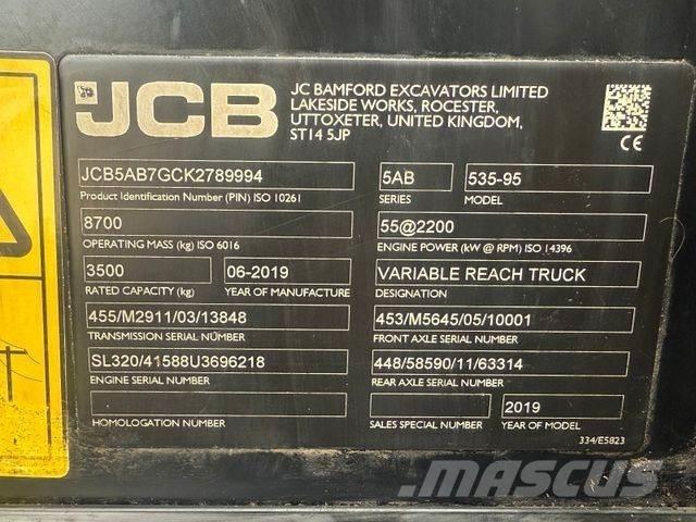 JCB 535-95 Teleskopiskie manipulatori