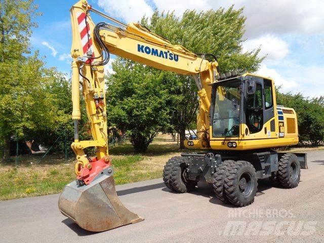 Komatsu PW 160-10 Ekskavatori uz riteņiem