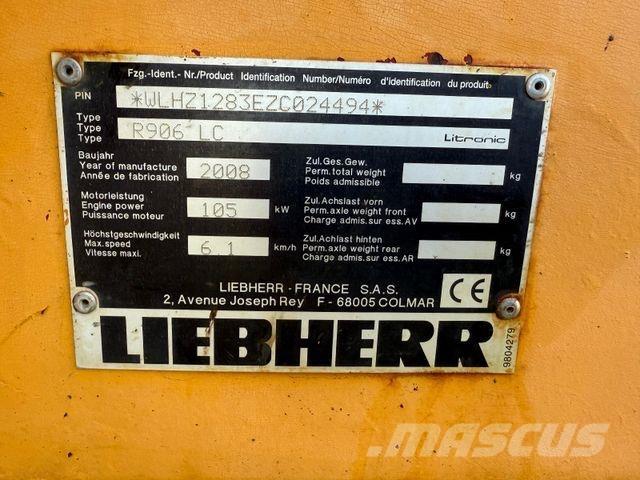 Liebherr R 906 LC Kāpurķēžu ekskavatori