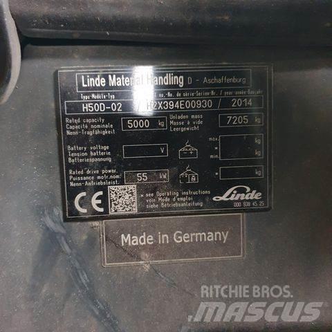 Linde H50D-02 Tehnika ar dīzeļa dzinēju