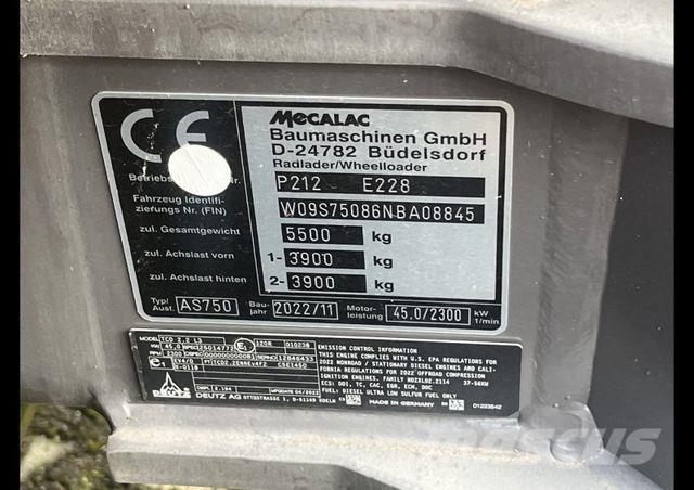 Mecalac AS 750 Iekrāvēji uz riteņiem